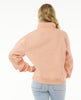 WOMEN'S FORTALEZA  HALF ZIP FLEECE - LIGHT PINK