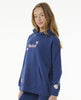 KID'S SUMMER SOLSTICE HOOD - GIRL - WASHED NAVY