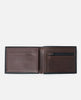 MEN'S PUMPED EMBOSS PU ALL DAY WALLET - BLACK/BROWN