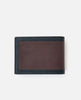 MEN'S PUMPED EMBOSS PU ALL DAY WALLET - BLACK/BROWN