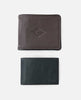 MEN'S LAYERED RFID 2-IN-1 LEATHER WALLET - BROWN