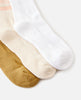 WOMEN'S ICONS OF SURF SOCK 3-PACK - BRONZE