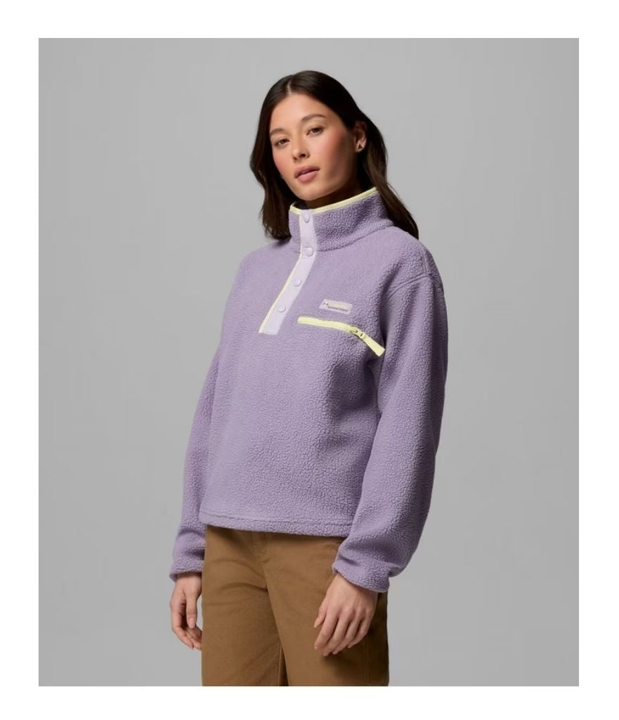 HELVETIA™ II CROPPED HALF SNAP FLEECE WOMEN'S - SHALE PURPLE, LAVENDER PEARL, CITRON HAZE