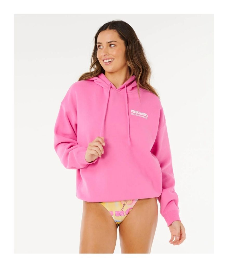 SURF PUFF HERITAGE HOOD - WOMEN'S - SUPER PINK