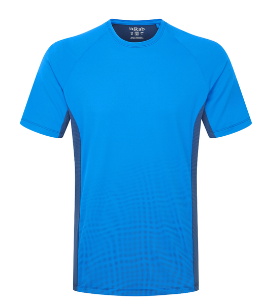 MEN'S TRAIL TEE - MAYA BLUE/TEMPEST BLUE