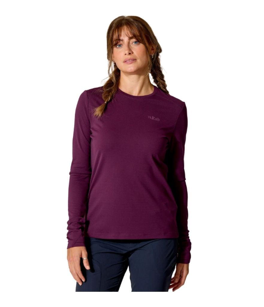 FORCE LONG SLEEVE TEE WOMEN'S - MULBERRY