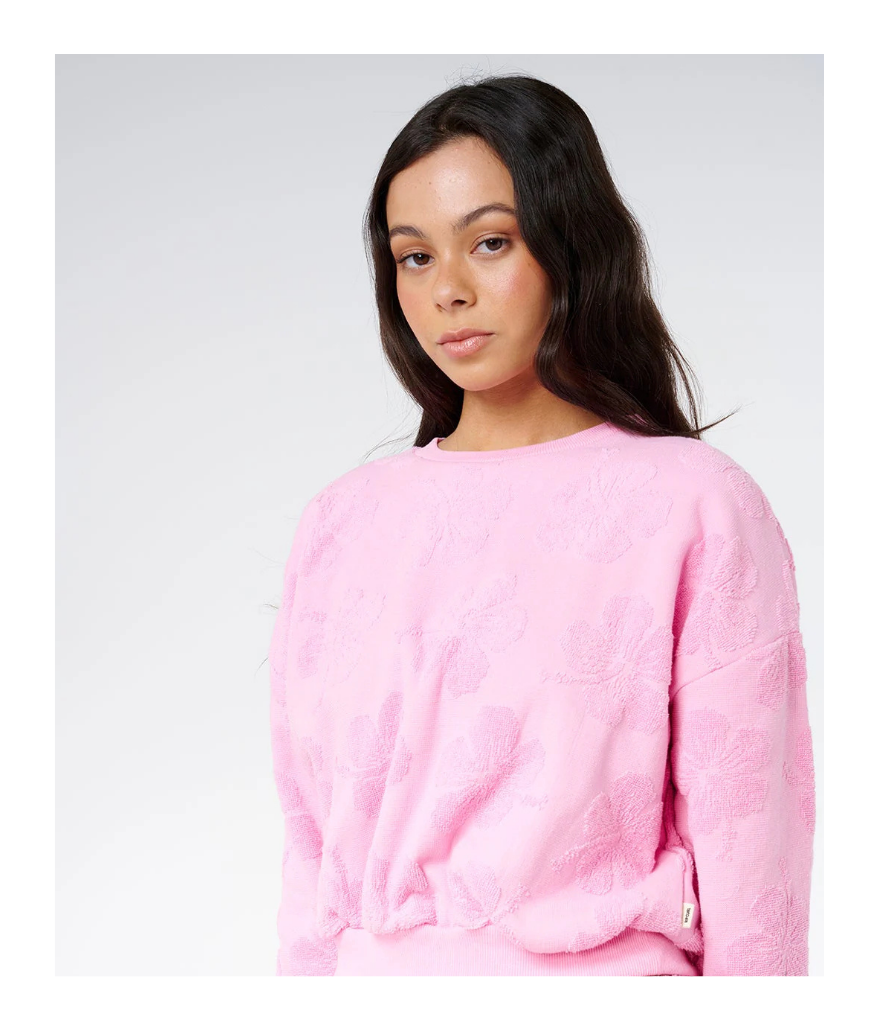 PARADISE TERRY CREW - WOMEN'S - PINK