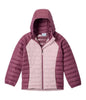 POWDER LITE II HOODED JACKET (AGES 10-20) - MINERAL PINK, ANTIQUE MAUVE