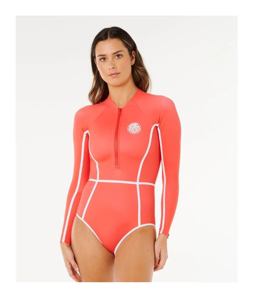 CLASSIC SURF LONG SLEEVE SURF SUIT - WOMEN'S - RED