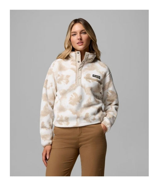 HELVETIA™ II PRINTED CROPPED HALF SNAP WOMEN'S - SEA SALT, SPRAYFLOWER