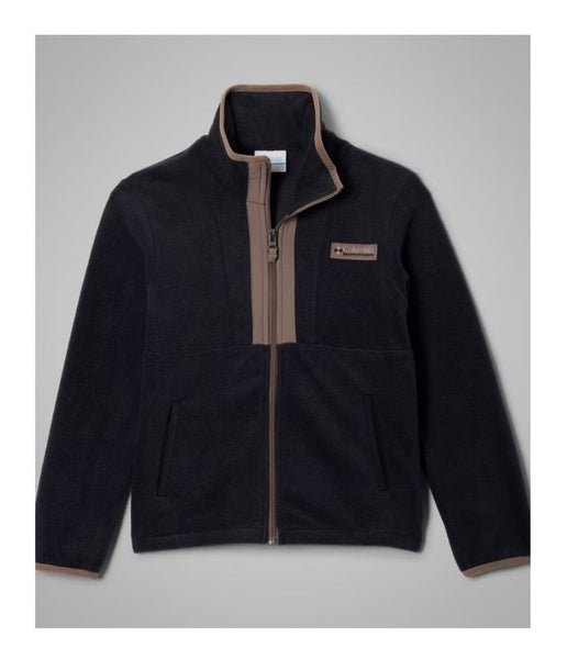BACK BOWL II FULL ZIP FLEECE (AGES 8 - 20) - BLACK, IRON