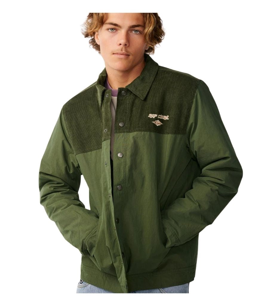 CLASSIC SURF CORD PUFFER JACKET MEN'S - DARK OLIVE