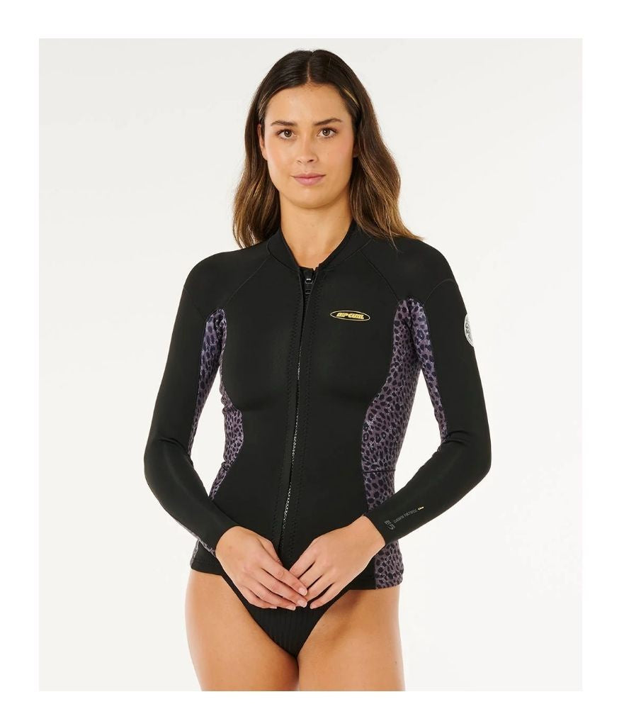 DAWN PATROL LONG SLEEVE JACKET 1.5 MM - WOMEN'S - NATURAL
