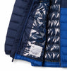 POWDER LITE HOODED JACKET YOUTH (AGES 10-18) - MOUNTAIN BLUE/COLLEGIATE NAVY