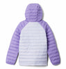 YOUTH GIRL'S POWDER LITE II HOODED JACKET - SNOWDRIFT, PAISLEY PURPLE (AGES 10 - 20)