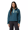 HELVETIA™ II CROPPED HALF SNAP FLEECE WOMEN'S - EVERBLUE, CRUSHED BLUE, CITRON HAZE