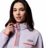 HELVETIA™ II CROPPED HALF SNAP FLEECE WOMEN'S - LAVENDER PEARL, SHALE PURPLE, ZING