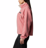 WOMEN'S HELVETIA II CROPPED HALF SNAP FLEECE - PINK AGAVE