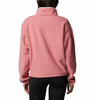 WOMEN'S HELVETIA II CROPPED HALF SNAP FLEECE - PINK AGAVE