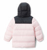 TODDLER PUFFECT HOODED JACKET - SATIN PINK, BLACK