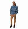 HELVETIA™ II PRINTED HALF SNAP FLEECE MEN'S - EVERBLUE HIGH SHINE