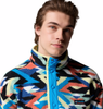 HELVETIA™ II PRINTED HALF SNAP FLEECE MEN'S - COMPASS BLUE REFLECTIONS