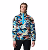HELVETIA™ II PRINTED HALF SNAP FLEECE MEN'S - COMPASS BLUE REFLECTIONS
