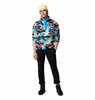 HELVETIA™ II PRINTED HALF SNAP FLEECE MEN'S - COMPASS BLUE REFLECTIONS
