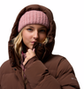 Columbia Amaze Puff Women's Long Hooded Down Jacket - Tobacco