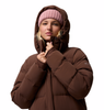 Columbia Amaze Puff Women's Long Hooded Down Jacket - Tobacco