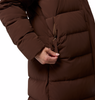 Columbia Amaze Puff Women's Long Hooded Down Jacket - Tobacco