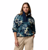SEQUOIA GROVE™ PRINTED HALF ZIP WOMEN'S - EVERBLUE BLOSSOMING
