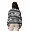 SEQUOIA GROVE II PRINTED HALF ZIP WOMEN'S - BLACK WIZARD ISLAND TONAL