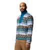 SEQUOIA GROVE II FZ PRINTED FLEECE MEN'S - PHOENIX BLUE WIZARD ISLAND