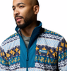 SEQUOIA GROVE II FZ PRINTED FLEECE MEN'S - PHOENIX BLUE WIZARD ISLAND