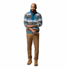 SEQUOIA GROVE II FZ PRINTED FLEECE MEN'S - PHOENIX BLUE WIZARD ISLAND