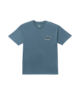 SPLIT THE PEAK MEN'S REGULAR SHORT SLEEVE TEE - STEEL BLUE