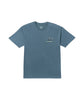 SPLIT THE PEAK MEN'S REGULAR SHORT SLEEVE TEE - STEEL BLUE