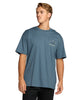 SPLIT THE PEAK MEN'S REGULAR SHORT SLEEVE TEE - STEEL BLUE