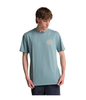 CRAYON WAVE SHORT SLEEVE TEE  - WASHED BLUE