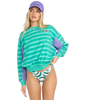 PARTY BLOCK KENDAL WOMEN'S CREW - AQUA HAZE