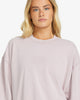 SO TYPICAL KENDAL WOMEN'S CREW TERRY SWEATER - HAZE