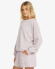 SO TYPICAL KENDAL WOMEN'S CREW TERRY SWEATER - HAZE