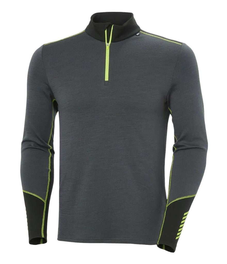 LIFA MERINO MIDWEIGHT 1/2 ZIP MEN'S - THUNDER GREY