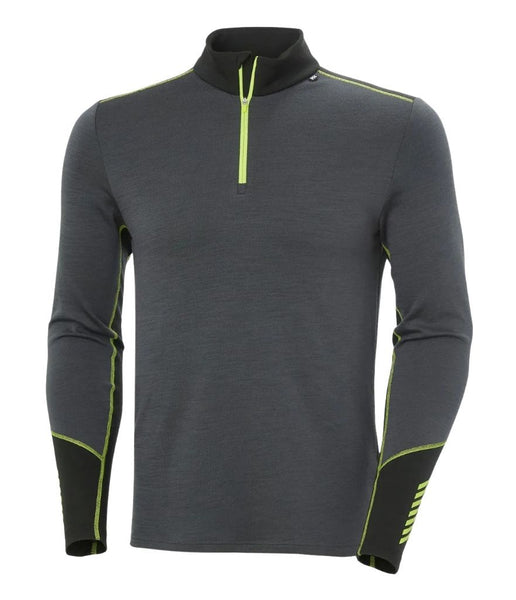 LIFA MERINO MIDWEIGHT 1/2 ZIP MEN'S - THUNDER GREY