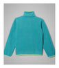 HELVETIA II HALF SNAP FLEECE (AGES 10-20) - TEAL, BLACK
