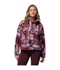 HELVETIA II PRINTED CROPPED HALF SNAP WOMEN'S - ANTIQUE MAUVE, GEOMIX