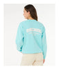 SURF PUFF INSPIRED CREW - WOMEN'S - LIGHT SEA BLUE