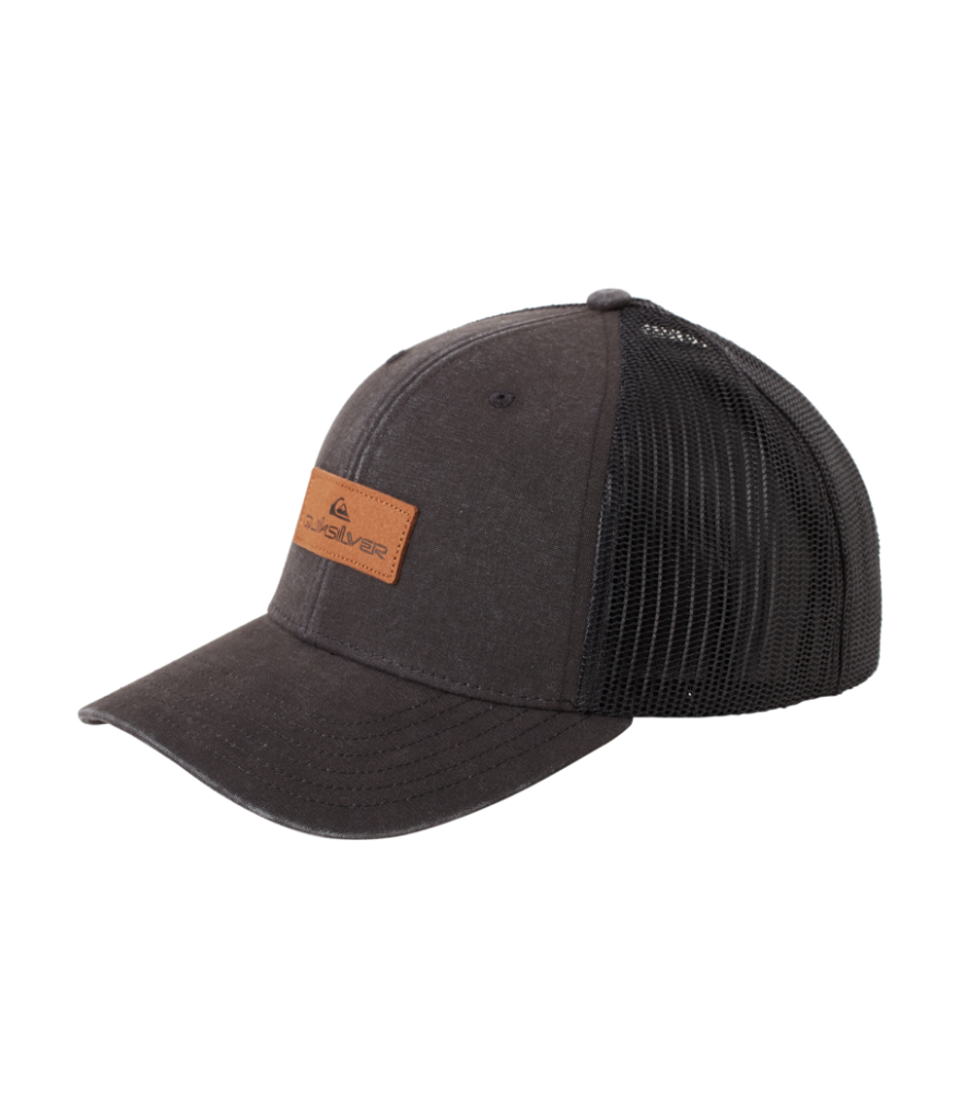 DECADES COTTON H TRUCKER BASEBALL CAP - BLACK - ONE SIZE