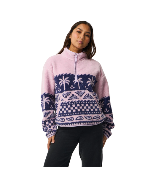 BOSSA NOVA 1/4 ZIP POLARFLEECE WOMEN'S - LILAC